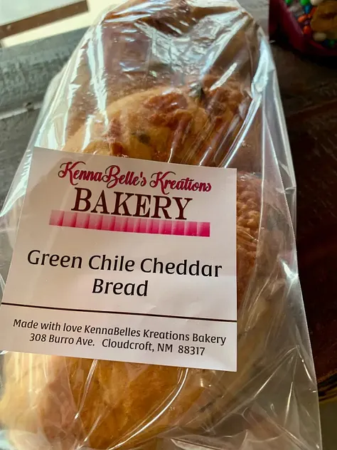 KennaBelles bakery case and counter view