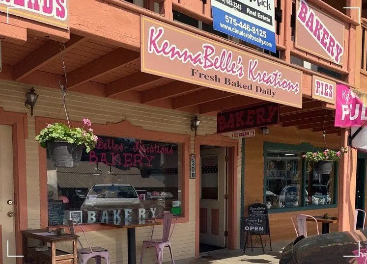 KennaBelles Kreations Bakery storefront on Burro Avenue