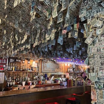 Western Bar and Cafe interior with classic dive-bar feel