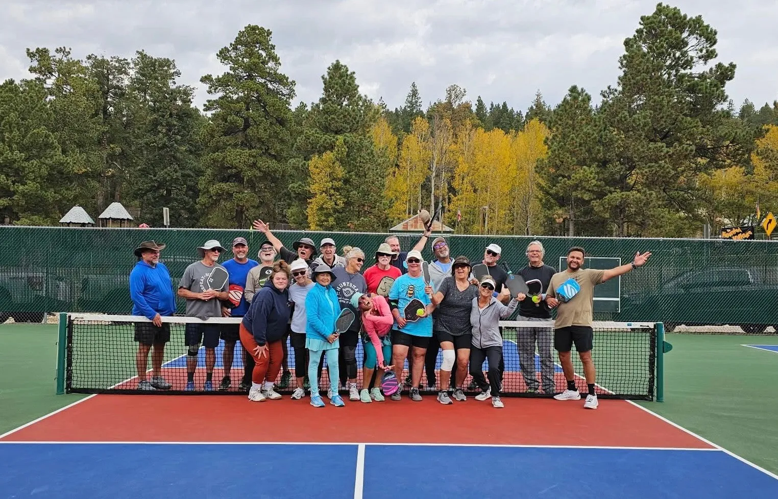 Pickleball courts at Zenith Park in Cloudcroft