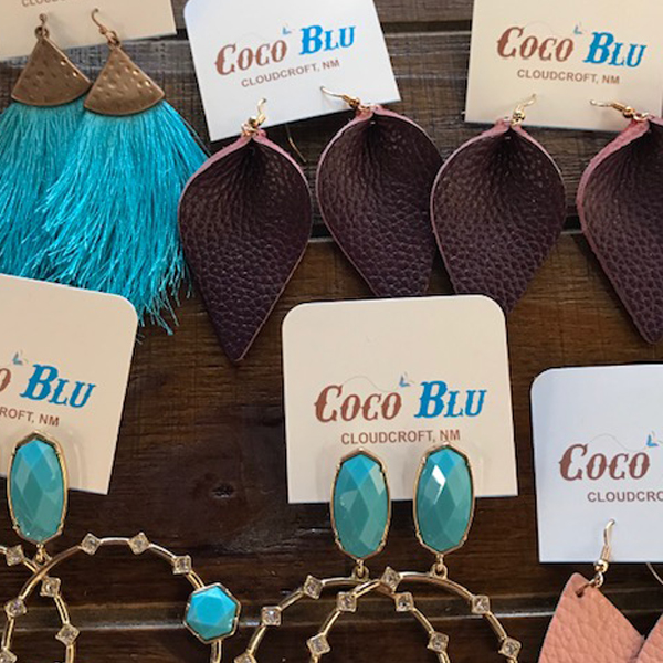 CoCo Blu branded earrings and jewelry collection