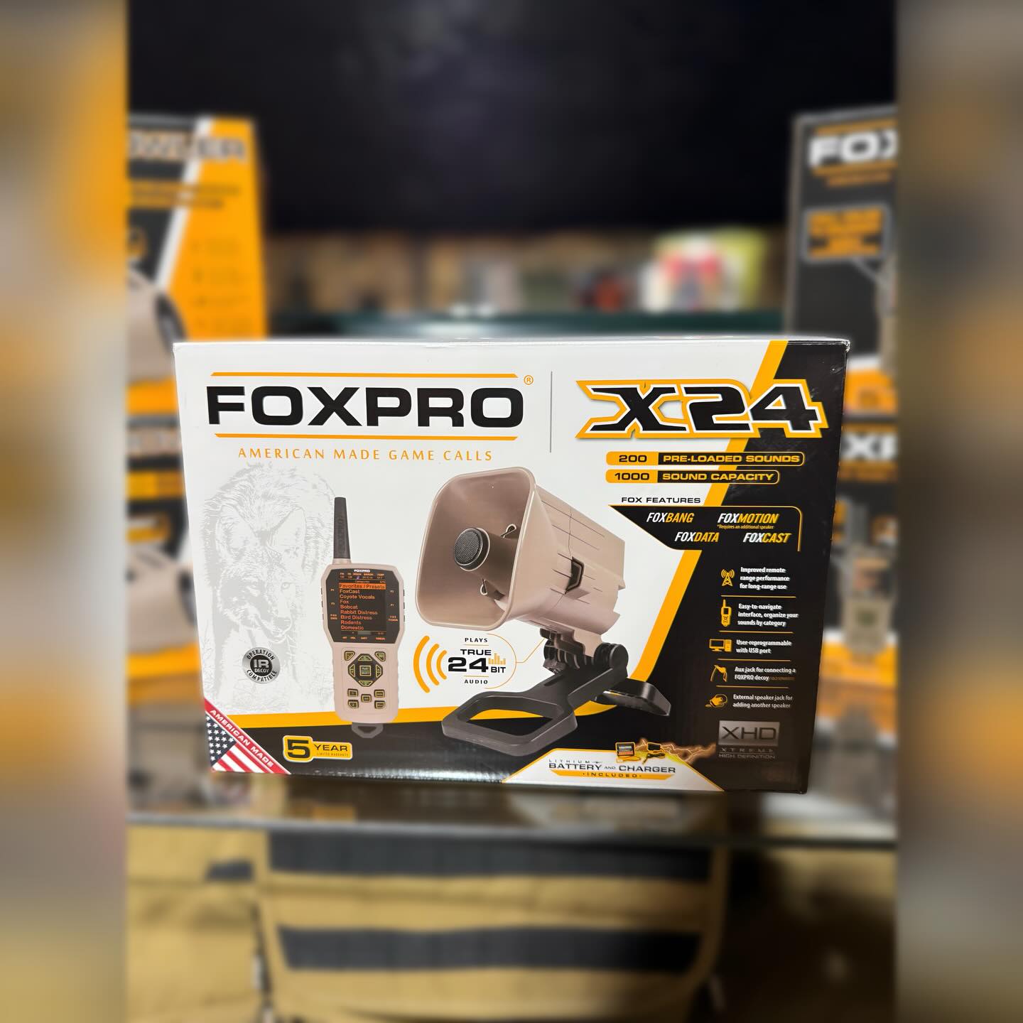 FOXPRO X24 game call on display at The Highland