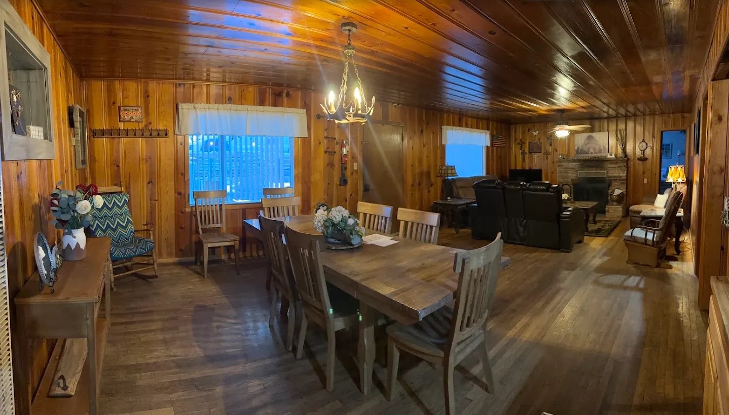 Kitchen interior at The Cabins at Cloudcroft