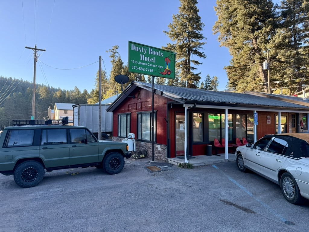 Dusty Boots Motel and Cafe — themed motel rooms with scratch-kitchen cafe