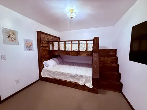 Built-in bunk beds in one of the two family suites